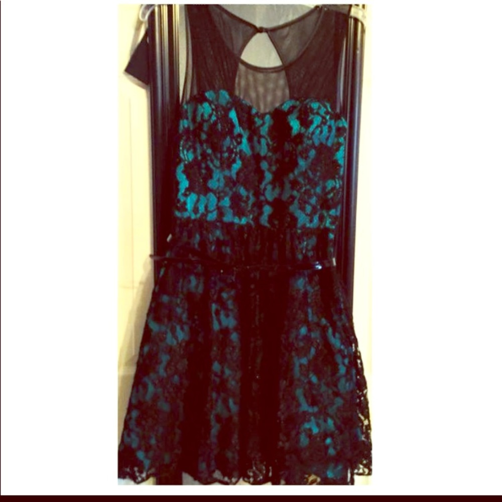 Prom or cocktail formal dress, lacy gorgeous